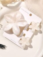 Tropical floral mini & large claw clips - Image 3