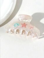 Pearlescent starfish hair clamp