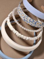 Assorted blue and white pear headbands - Image 3