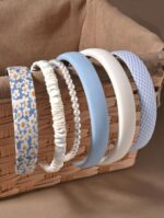 Assorted blue and white pear headbands - Image 2