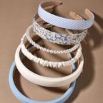 Assorted blue and white pear headbands