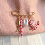 Ocean life pin brooch