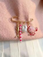 Ocean life pin brooch