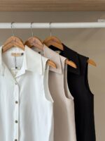 Sleeveless button down shirt - Image 2