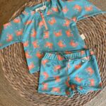 beachwear crab print