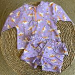 beachwear unicorn print