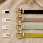 Real suede belt