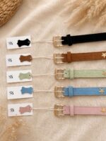 Real suede belt with studded stars - Image 3