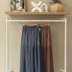 Vertical striped wide leg pants
