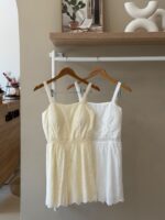 Eyelet lace cami jumpsuit