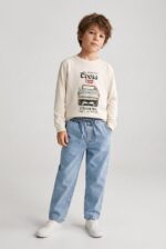 Elastic waist unisex pant