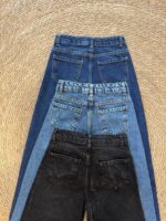 wide leg elastic waist denim pant - Image 3