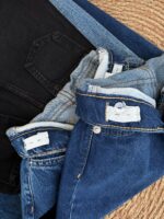wide leg elastic waist denim pant - Image 2