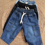 Baggy elastic waist cargo pant