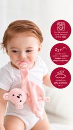 Bear pacifier holder and sleep companion - Image 2