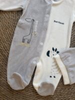 Fleece animal romper with beanie - Image 2