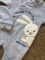 Fleece bunny romper with beanie - Image 3