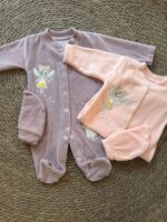 Fleece fairy romper with beanie