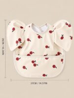 Waterproof ruffles cherry bib - Image 2