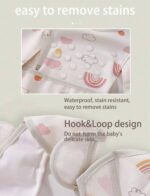 Waterproof ruffles rainbow bib - Image 4